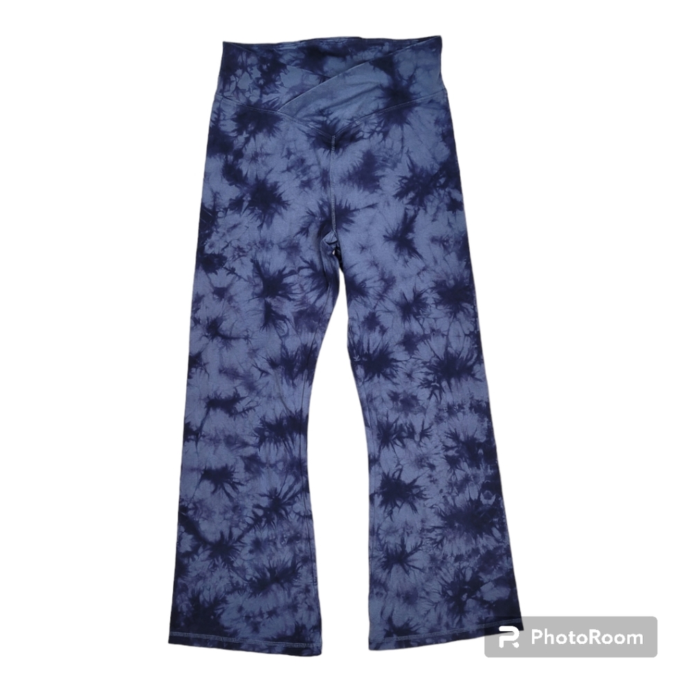 NWT Pink Victoria's Secret High Waisted Cross Over Flare Leggings Size XL